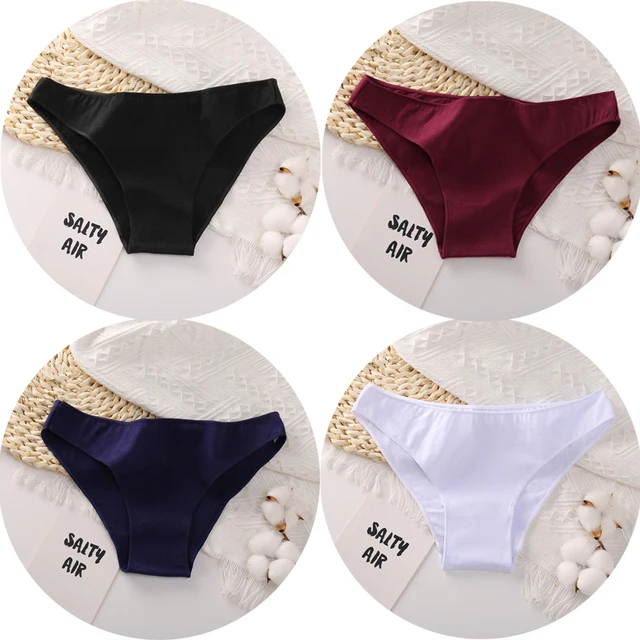 3 Teile/satz Baumwolle Unterwäsche Frauen M-2XL Bequeme Höschen Damen Plus Größe Unterhose Einfarbig Schriftsätze Weibliche Dessous