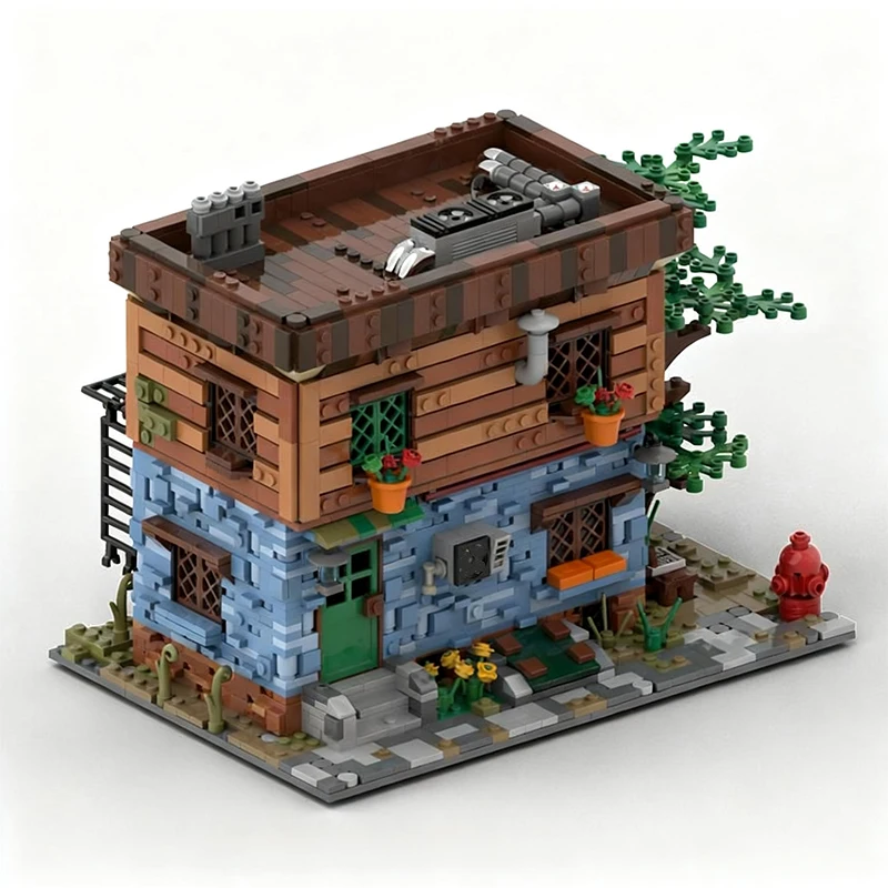 2042 pièces de construction Maison d'automne MOC, blocs modulaires personnalisables, conception créative et technologique, jouet d'assemblage DIY, cadeau