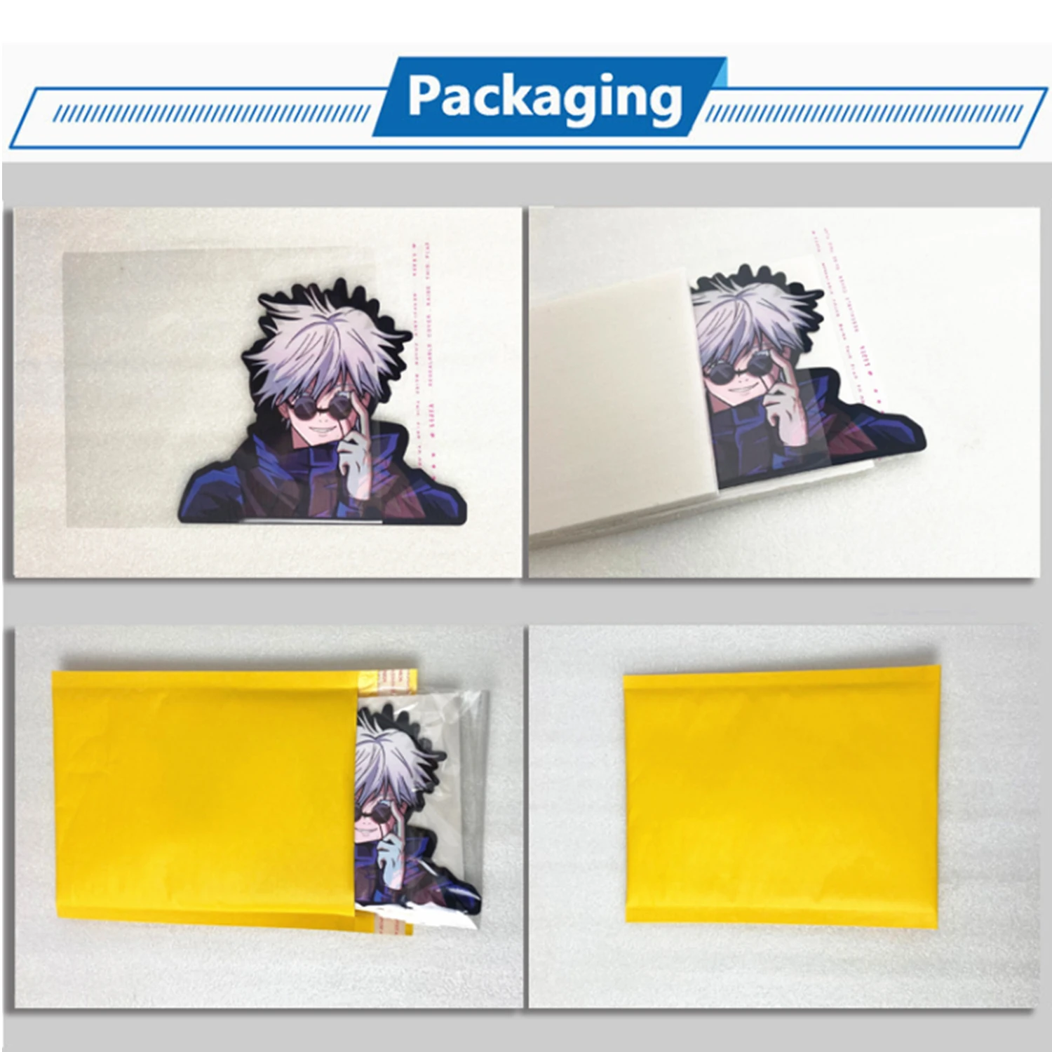 3D Change Lenticular Collection Holography Sticker Anime Motion Waterproof Scratch-resistant Dragon Ball One Piece Naruto Gift