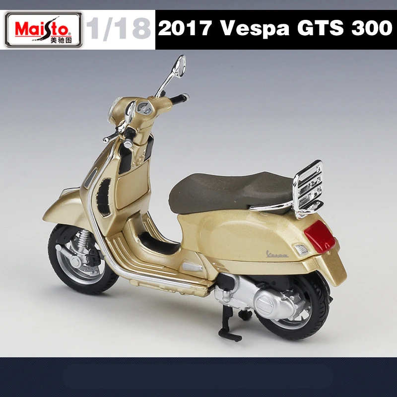 Maisto 1:18 Vespa GT3 300 Alloy Motorcycle Model Simulation Diecast Metal Classic Motorcycle Model Collection Childrens Toy Gift