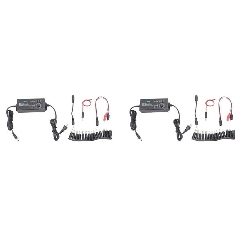 

AB41-2X Power Supply 3V-24V 3A 72W Adjustable Variable 3V 5V 6V 9V 12V 18V 20V 24V AC/DC,100V-240V AC To DC Converter US Plug