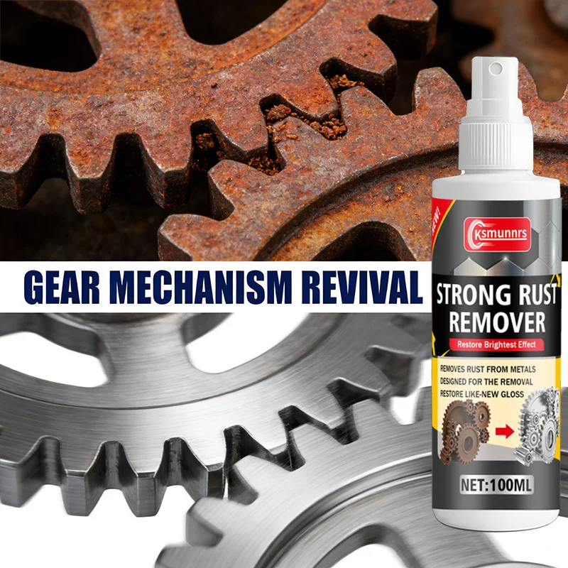 Multi-Purpose Powerful Metal Polishing Rust Removal Spray Fast-Acting Formula with Locking Mechanism for Home Auto Care