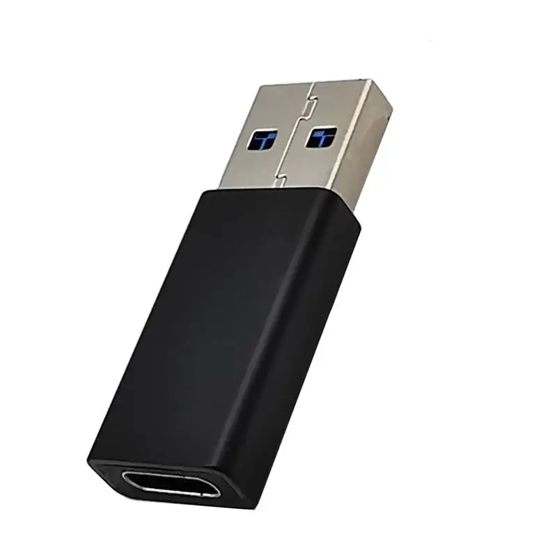 USB3.0 A Male to Type-C Female Adapter, With Built-In IC Chip Dual Sided Plug, Dual Sided Up to 3.0 Speed Type-C Adapter
