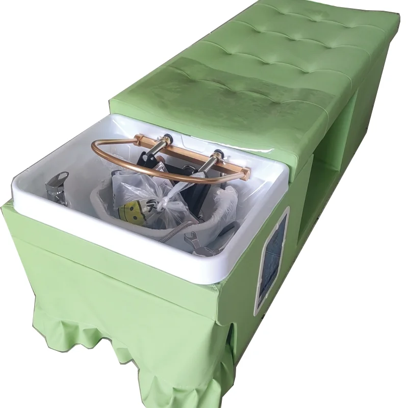 

Modern Shampoo Bed Thai Wood Shampoo Bed Recliner Fold Able Shampoo Bed