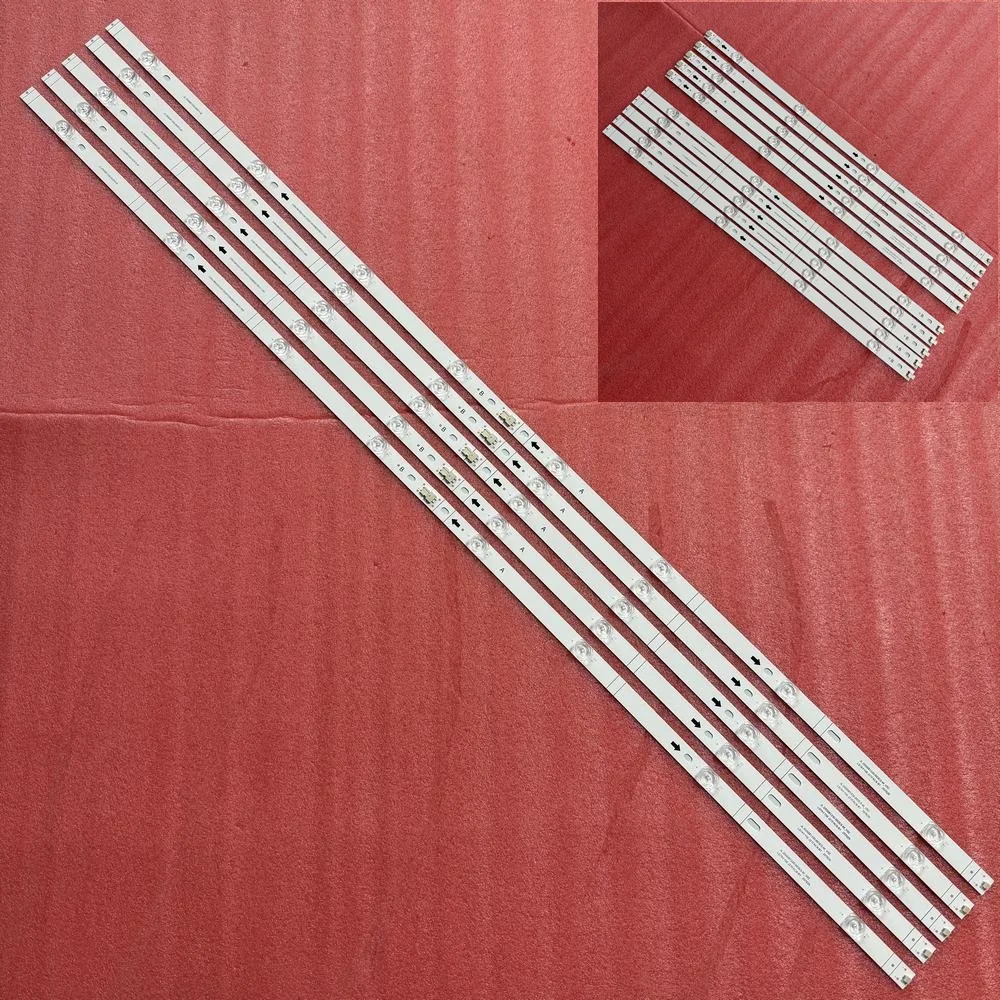 5pcs/set 8LED LED Strip for Hisense 55R6E 55A6100UW 55A6100UWR 55R6000E 55R6040E 55R6109