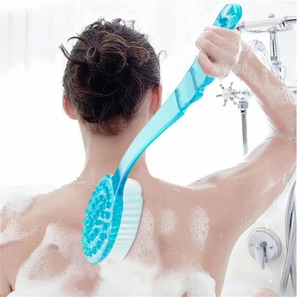 Brosse de bain à long manche pour le dos et le corps, masseur de peau expansive, bain, douche, livres, gIslande