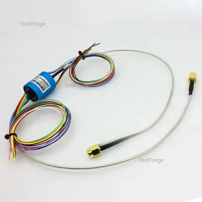 

High definition microwave coaxial RF rotary joint high-frequency sliding ring RF rotary connector wire connector 18GHz