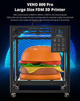 VEHO 800 Pro FDM NEW Upgrad 3D Printer Direct Drive Professional 3D Printer Large Print Size 800x800x800mm With Klipper Firmware