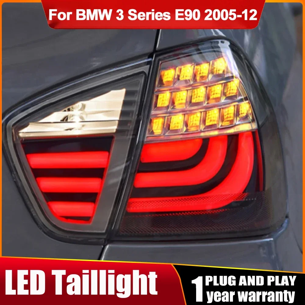 

1 компл./4 шт. светодиодные задние фонари в сборе для BMW E90 318i 320i 2005-2012, задние фонари Plug and Play, поворотные задние противотуманные фары