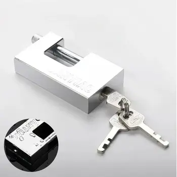 帶鑰匙的掛鎖,高安全性,3把鑰匙,重型D型鎖 - 用於保護車庫門、貨櫃、大門和倉庫 6 最佳銷售 車庫鎖 - №3