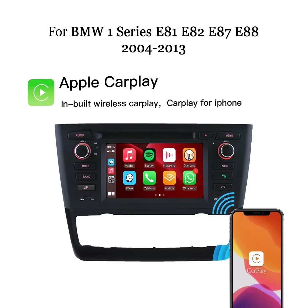 Android Radio For Bmw 1 Series E81 E82 E88 Gps Navigation Multimedia 116i Screen 120i Radio Car Stereo CarPlay Head Unit No DVD