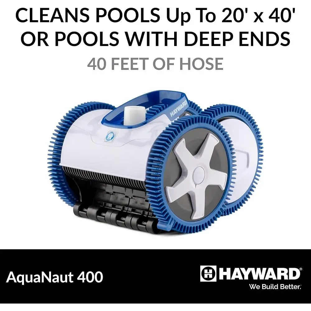 AquaNaut 400 Очиститель бассейна с всасыванием Автоматические вакуумные бассейн с приводом на 4 колеса Технология V-Flex Саморегулируемая очистка