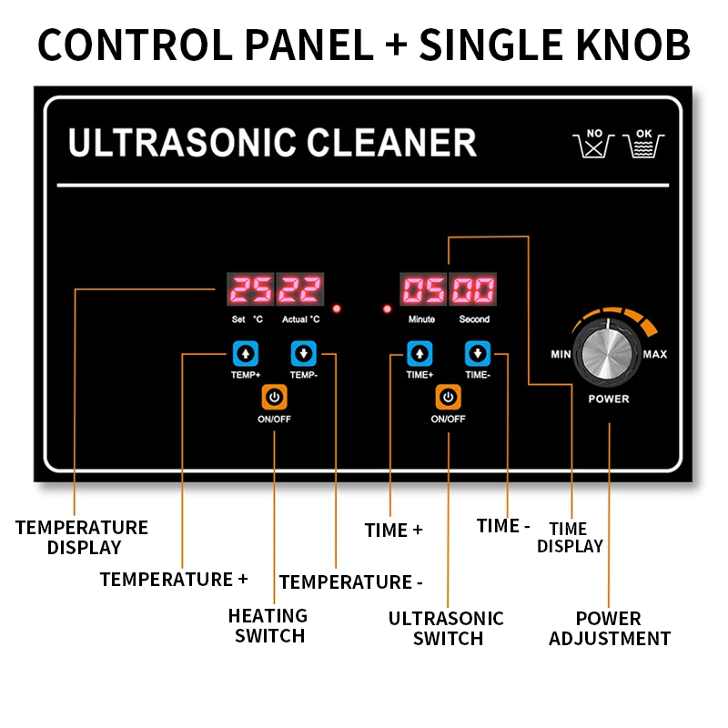 Ultraschallreiniger 6,5 l 180 W Waschmaschine Ultraschall-Haushaltsgeräte Versand aus russischen und tschechischen Lagerhäusern 220 V