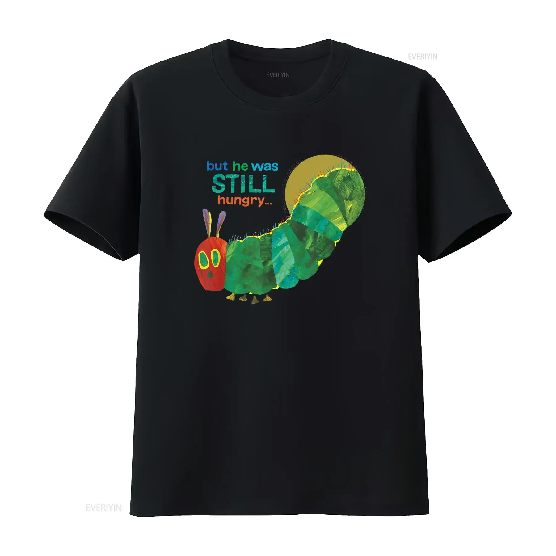Men'S Eric Carle Still Hungry The Very for Birthday Halloween Family Matching T Shirt with Green Red Print Casual Round