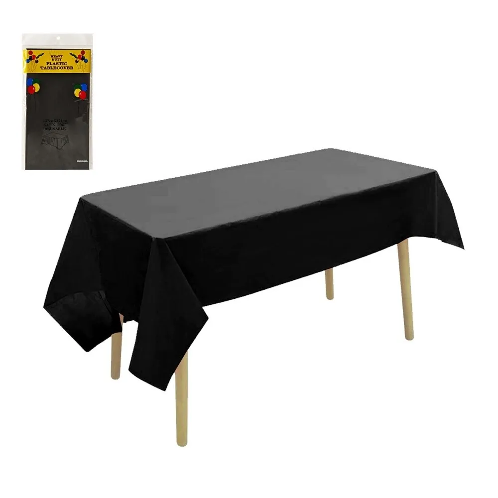 New 54x108inch Disposable Table Cloth Rectangle Oil-Proof Rectangle Tablecloths Waterproof Table Protector Home Use