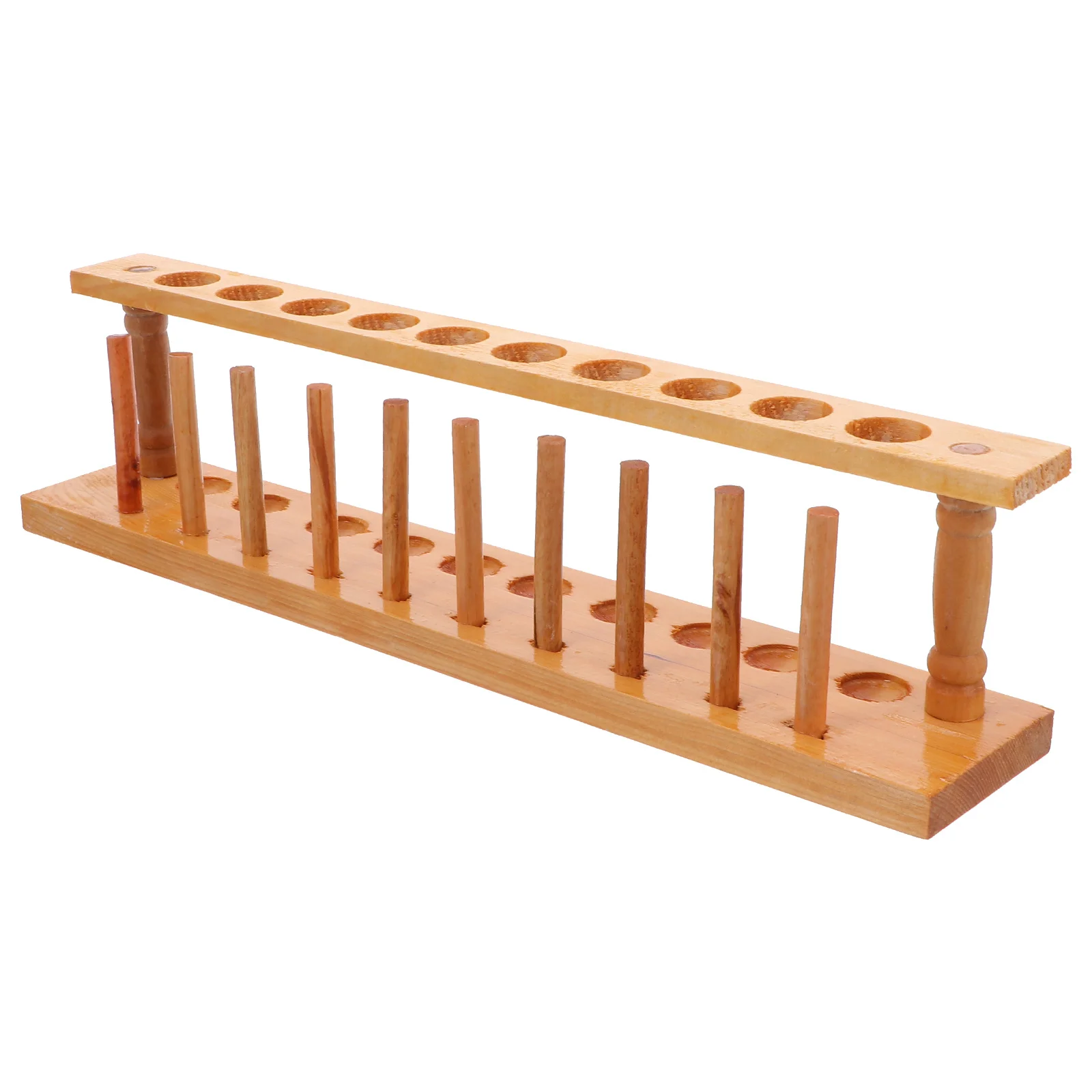 Wood Test Tube Rack Lightweight Durable Portable Laboratory Organizer Stand Test Tube Holder Storage Wood Storage Rack