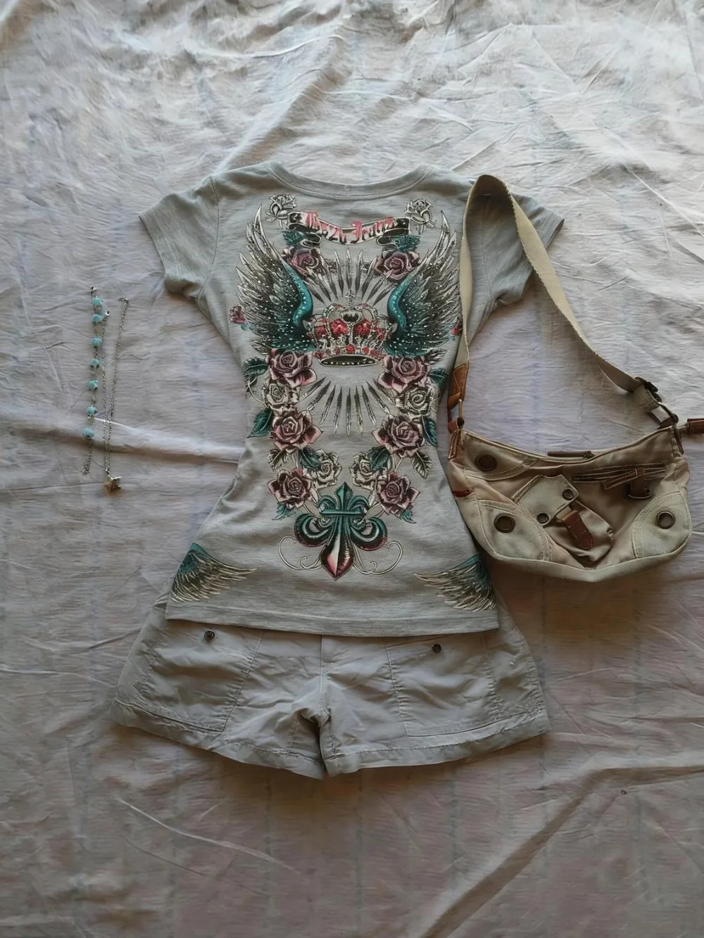Y2k Aesthetic Flower Printing Vintage T-shirt Summer Harajuku Casual Punk Hottie Tops Streetwear Grunge Slim Cropped Chic Tees