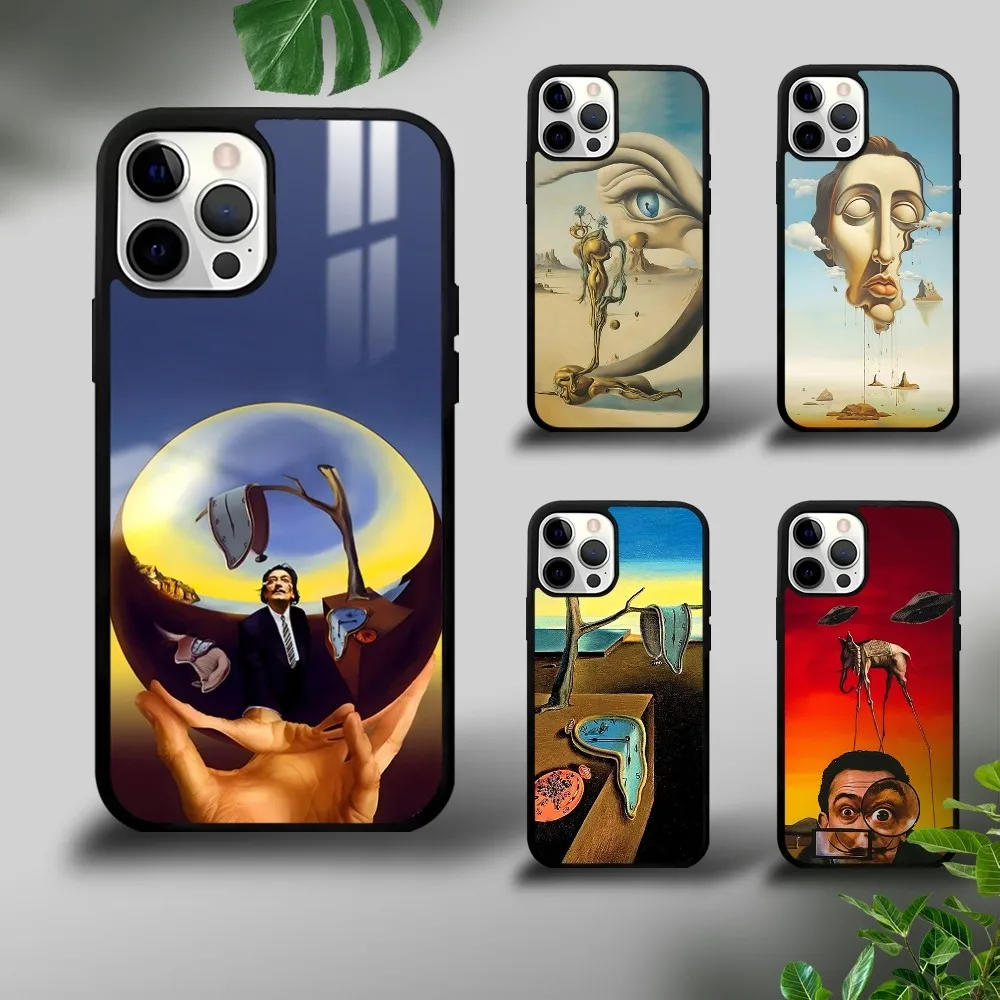 S-Salvador D-Dali Painting Phone Case For iPhone 16 15 14 13 12 11 Pro Xs Max Mini Plus Celulares Hard Funda