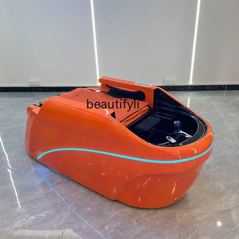 

AA17 Intelligent Electric Massage Shampoo Bed Barber Shop Water Circulation Fumigation Head Therapy Bed