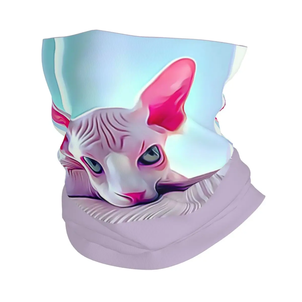 

Забавный мем сфинкс кошка на заказ, зимняя повязка на голову, теплая повязка на голову для женщин и мужчин, лыжный охотничий шарф-труба, подарок для владельца котенка, бандана для лица, гетры