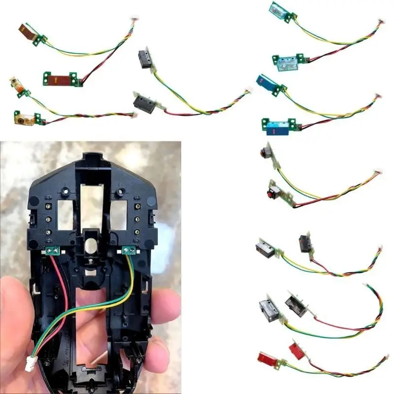 Papan kunci mouse las y1ub untuk G304 G305 Mouse Microswitches Tombol Penggantian Papan