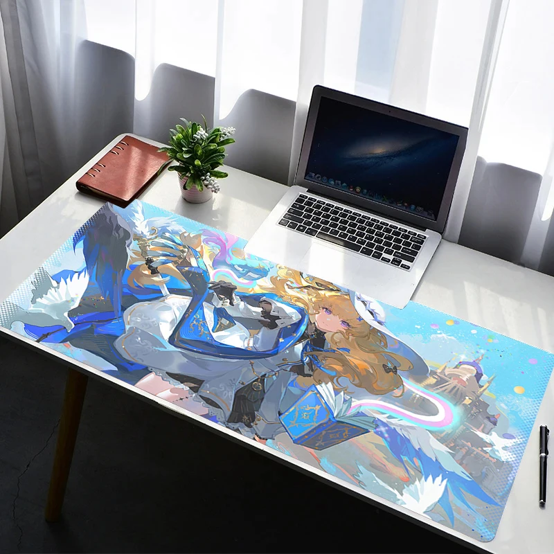 Mouse Pad Wuthering Waves Phoebe Laptop Non Slip Extended Desktop Mouse Mat PC Rubber Keyboard Pad Gaming Accessories Mousepad