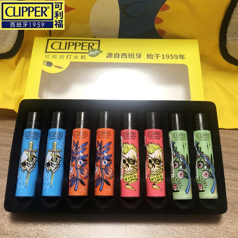 Clipper Lighter 2023 Constellation Style Butane Inflatable Lighter Nylon Body Lighters Smoking Gadget Clipper Lighter Men\'S Gift