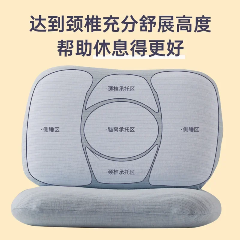 Natural Latex Pillow Cervical Vertebrae Health Care Orthopedic Anti-Snore Massage Natural Latex Sleeping Pillow