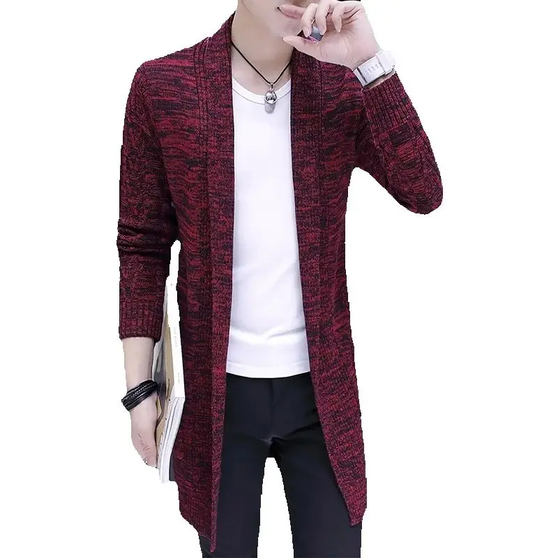 

Man X-long Sweater Coat Long Knitted Sweater