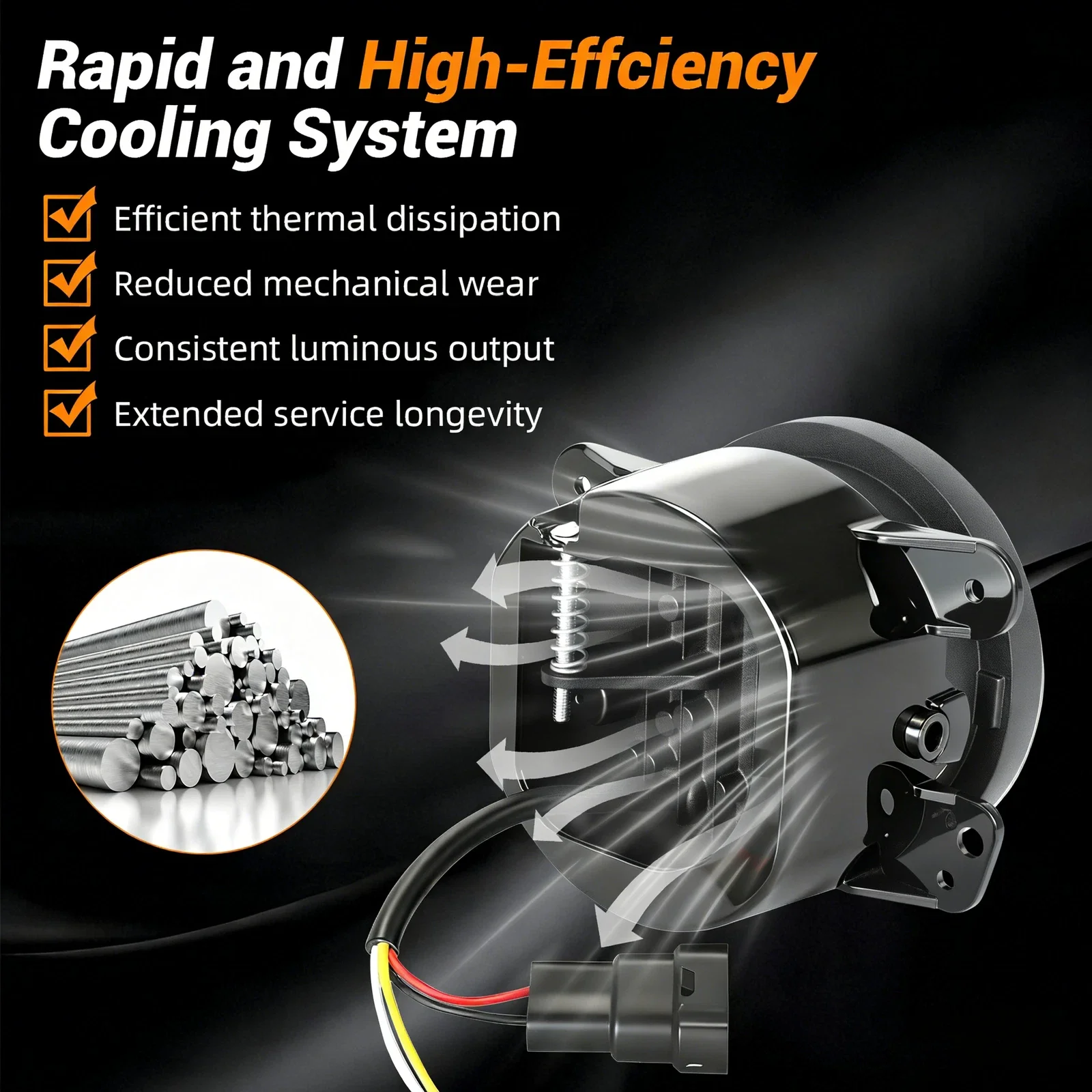 Fog Light Pair Weatherproof 4 Inch Fog Lamp Driving Lamp Shockproof Led Fog Light For Workshop Off-Road Vehicle Billboard