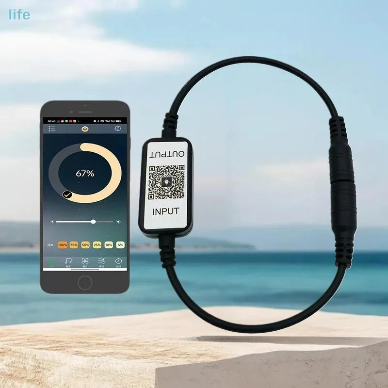 

Single Set LED Monochrome Lighting Strip with Bluetooth Controller and Dimming Feature