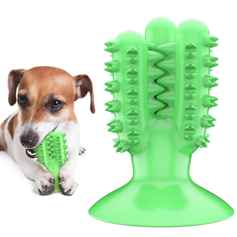 Soft Rubber Dog Toothbrushes Puppy Chew Toys Dog Brush Stick 360 Degree Tooth Cleaning Pet Teeth Grinding Rod