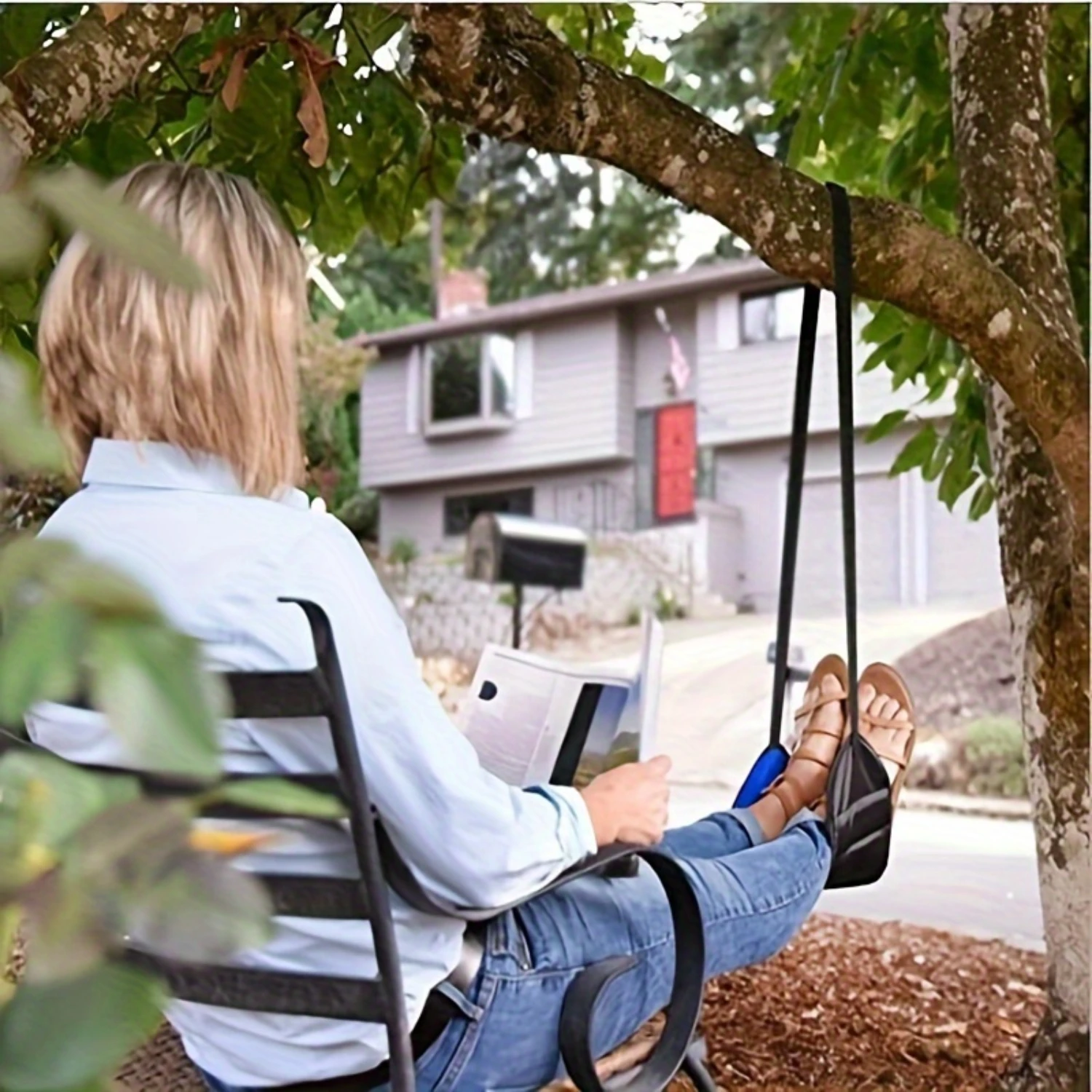 Airplane Footrest - Reduce Swelling & Soreness with Portable Foot Hammock for Travel - Perfect for Flights, Trains, Buses, and O