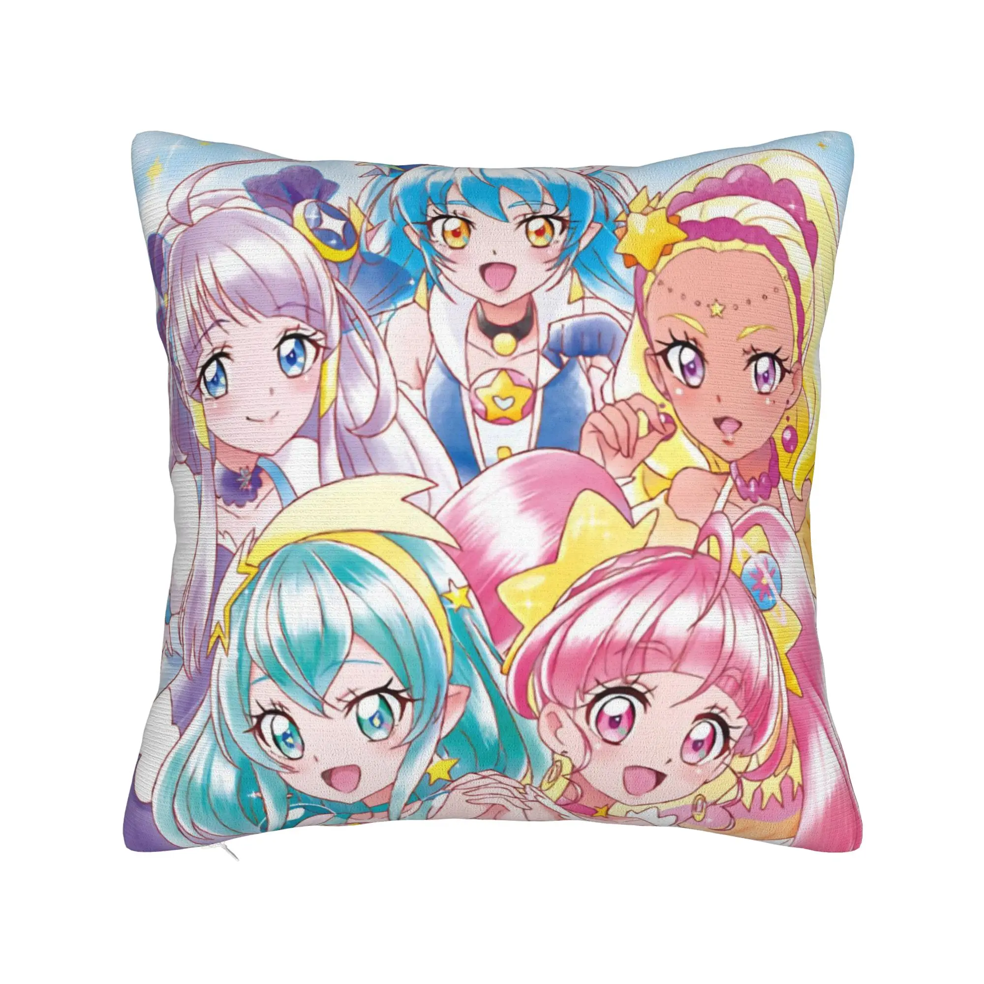 Soaring Sky Pretty Cure Pillowcase Merch Soft Cushion Cover Decorative  Pillow Case Cover Seater Multi Size