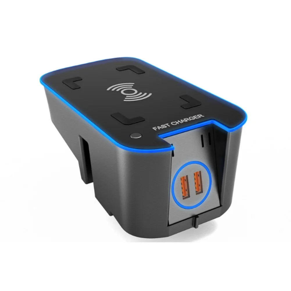 For Daily Commuting 15W Wireless Charger Travel Wireless Charger Car Charger In-car Charging Station Overheating Prevention