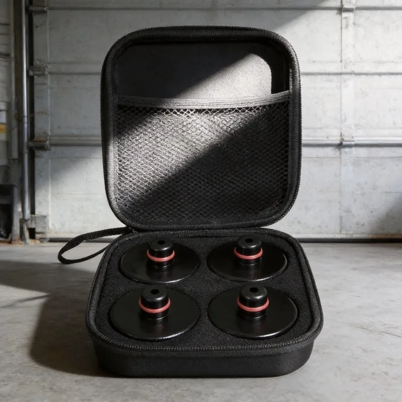

2013 To 2026 for Tesla Model 3/S/X/Y/Y Juniper 4pcs Lifting Jack Pad Heavy Duty Rubber Lift Pucks Accessories for Tesla Vehicles
