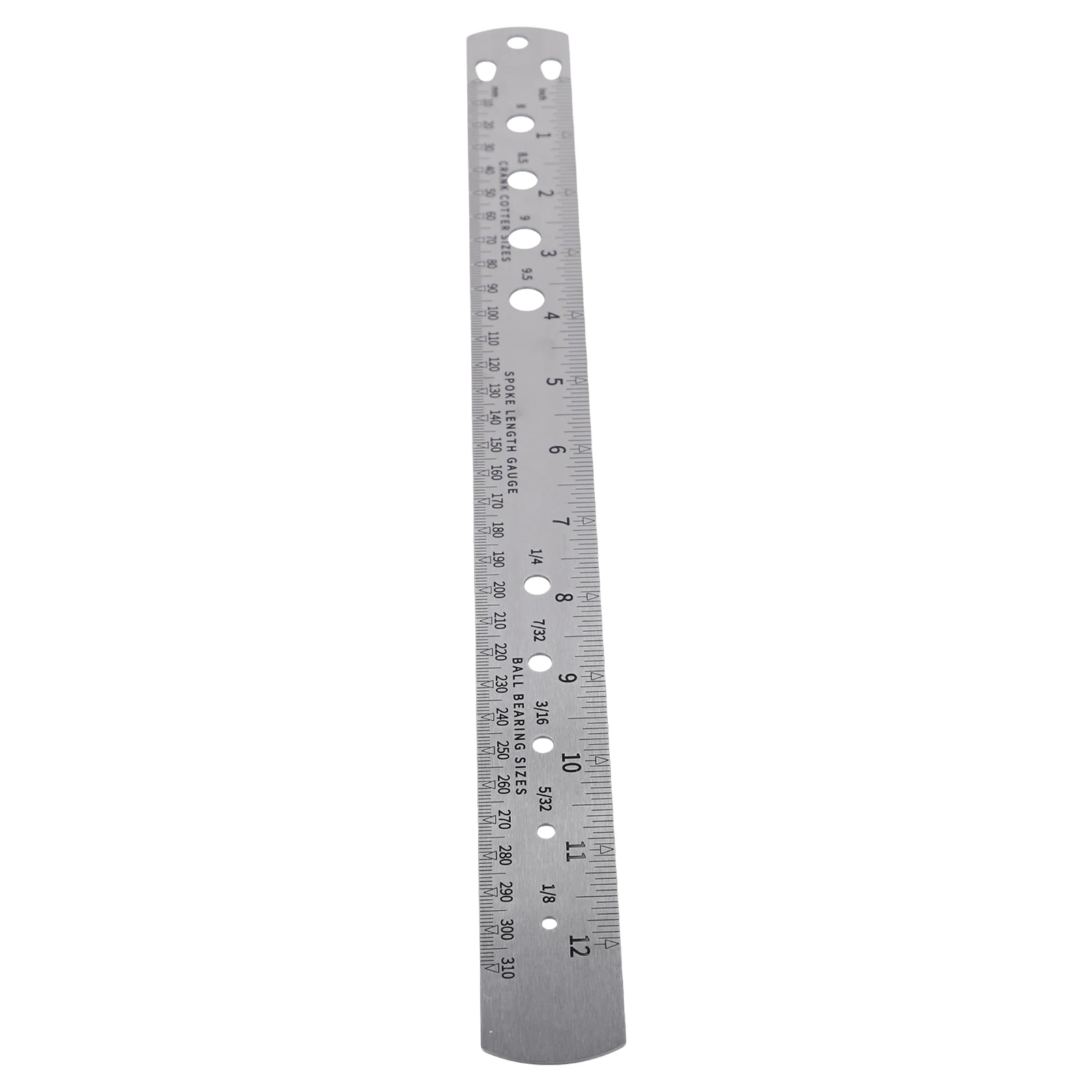 Crank Cotter Pin Ball Bearing Ruler Double Sided Printing And Practical Etching Process Ball Bearing Ruler Crank
