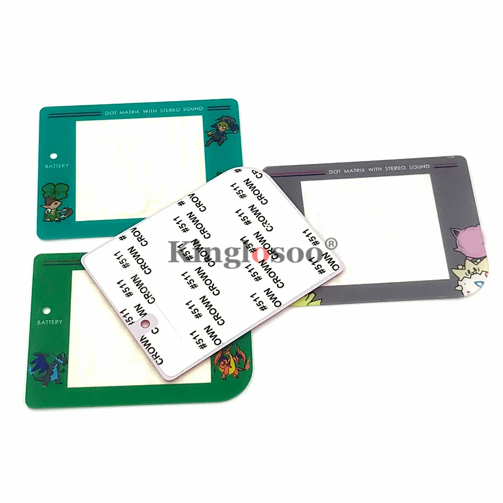 Pengganti Lensa Layar Warna-warni untuk Game Boy Klasik GB GBO DMG-01 Sistem Pelindung Lensa Plastik