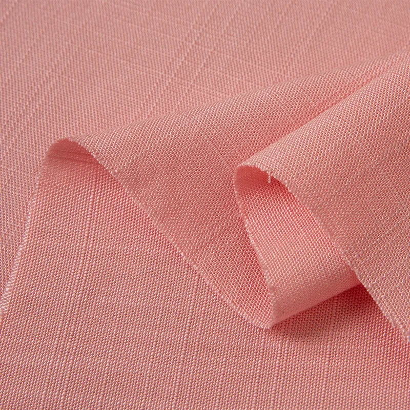 Bamboo Fabric By The Meter for Skirts Clothing Pants Decorative Dresses Sewing Thin Plain Summer Soft Diy Flax Cloth Drape White