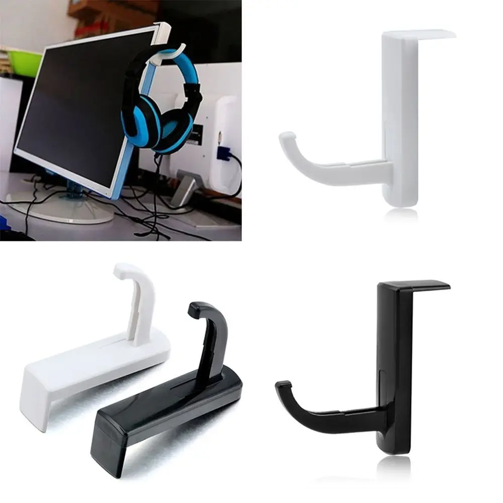 

Black/White for Internet Bar PC Accessories Headset Holder Headphone Stand Hanger Earphone Rrack Bracket Wall PC Monitor Stand