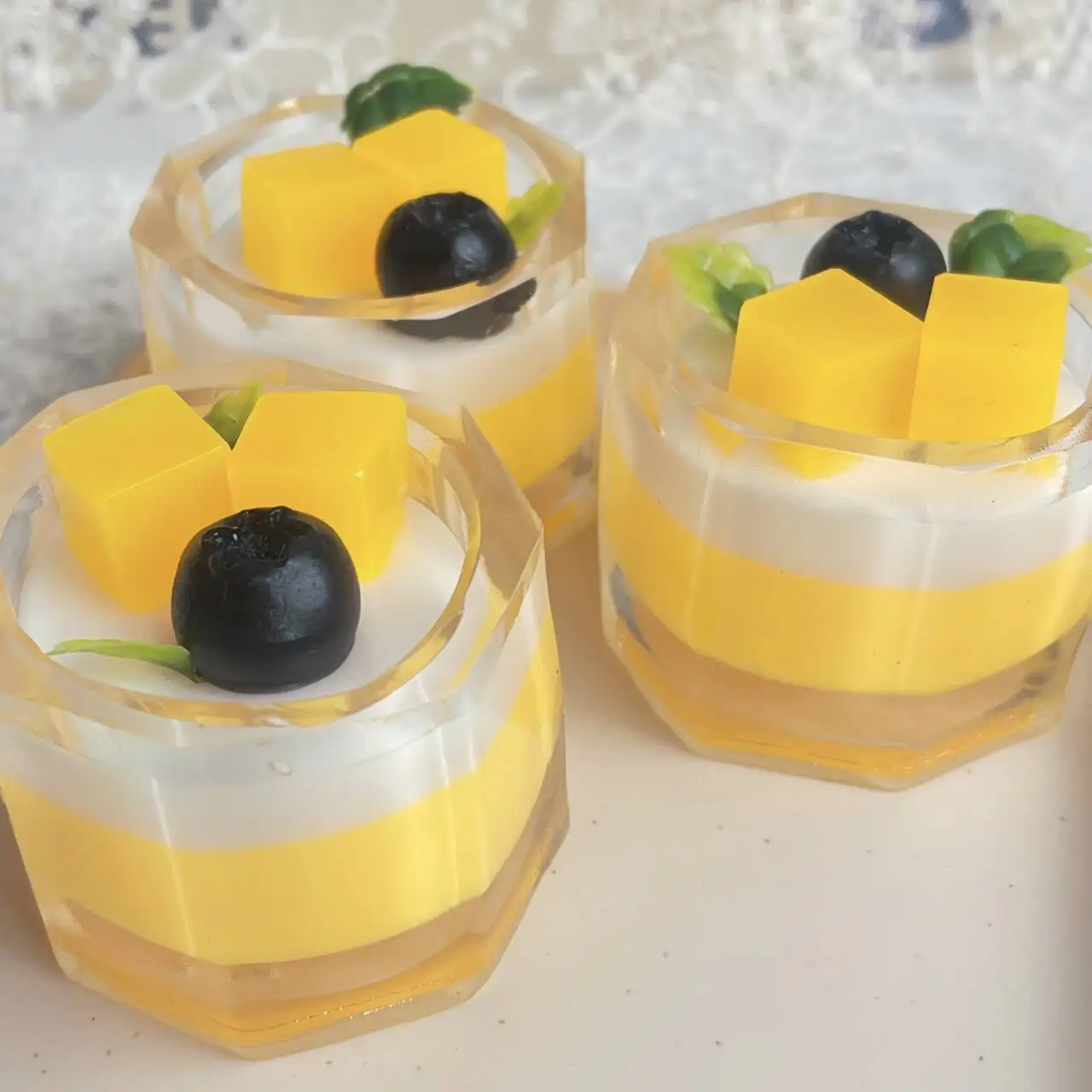 Dessert Watermeloen Mango Cup Taba Mochi Squeeze Pudding Cup Stress Vent Speelgoed Koud Drankje Zachte Kleverige Fidget Speelgoed Kids Gift