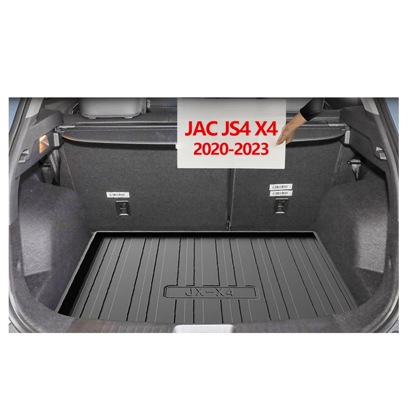 TPE Car Trunk Mat For JAC JS4 X4 2020 To 2023 Waterproof Protective Liner Pad Tray Rubber Accessories Interior