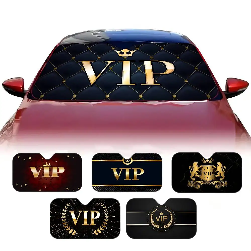 

Солнцезащитный козырек для переднего окна VIP, черная защита от ультрафиолета, затемняющая ткань, козырек на лобовое стекло, автозанавес, солнцезащитный козырек, подарки