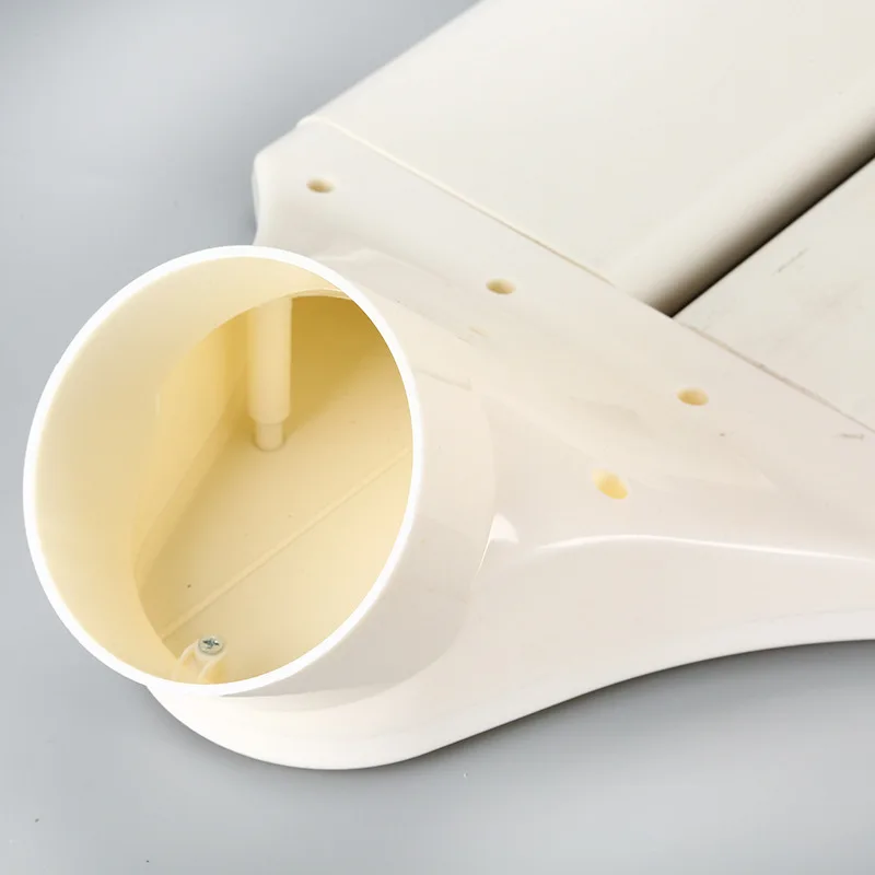 ABS Overhead Duct Flat Pipe New Air System Auxiliary 110 Horizontal Beam Flat Pipe Overhead Duct Ventilation Exhaust Pipe