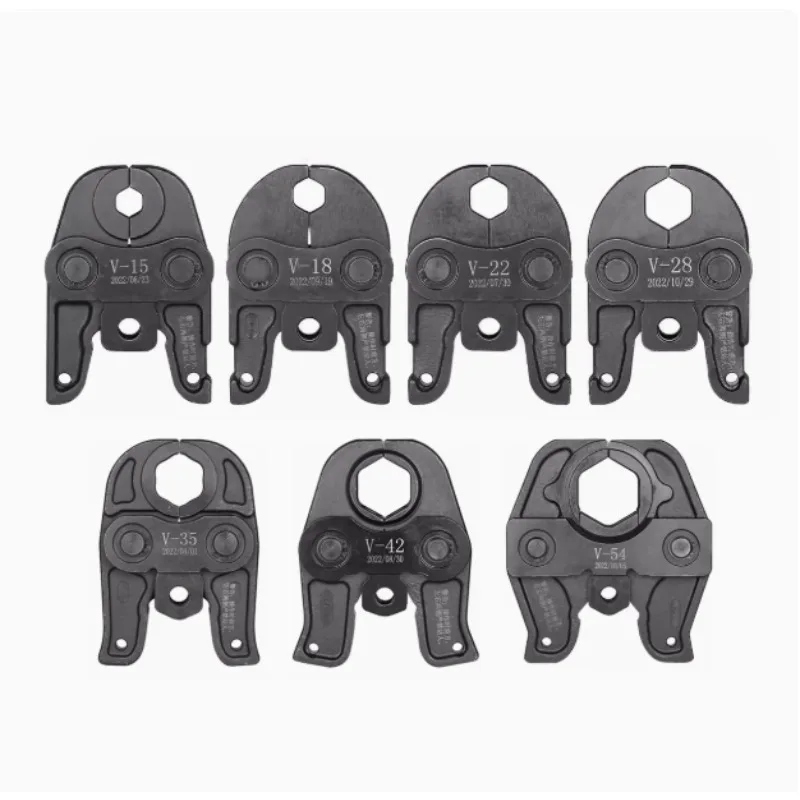 

Press Tool Jaws Carbon steel pipe crimping pliers tools dovetail hydraulic tools European standard V-shaped jaws for V15-54mm
