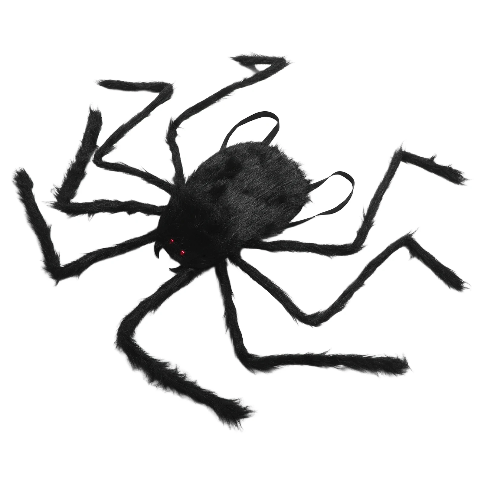 

Halloween Giant Spider Prop Large Realistic Fake Hairy Spider Adjustable Straps Halloween Party Decoration Cosplay Accessory
