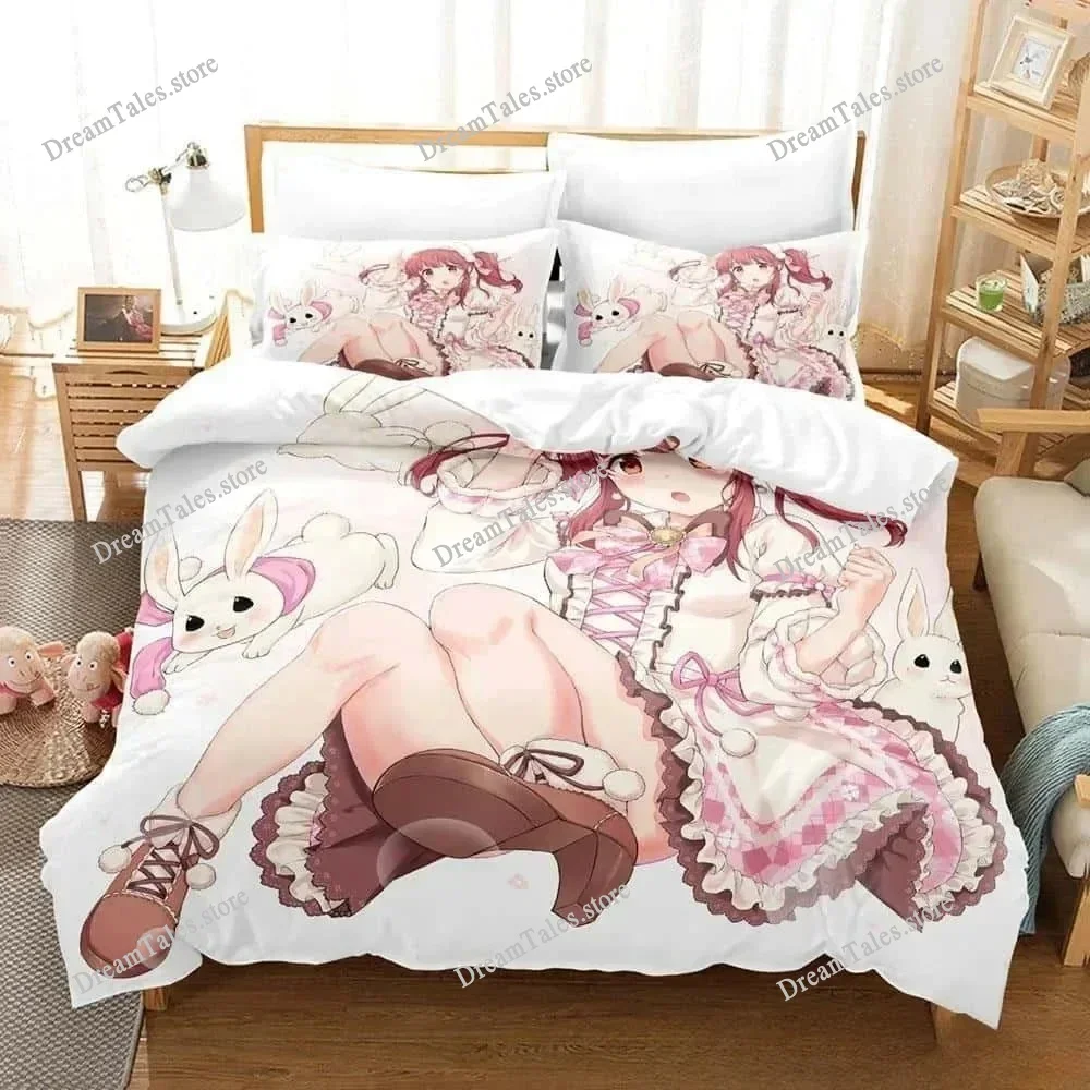

THE IDOLM@STER Chieri Ogata Cartoon Poster Sheets Quilt Covers Bedding Dormitory Sheets Bedding Set Soft Warm Bedding Set