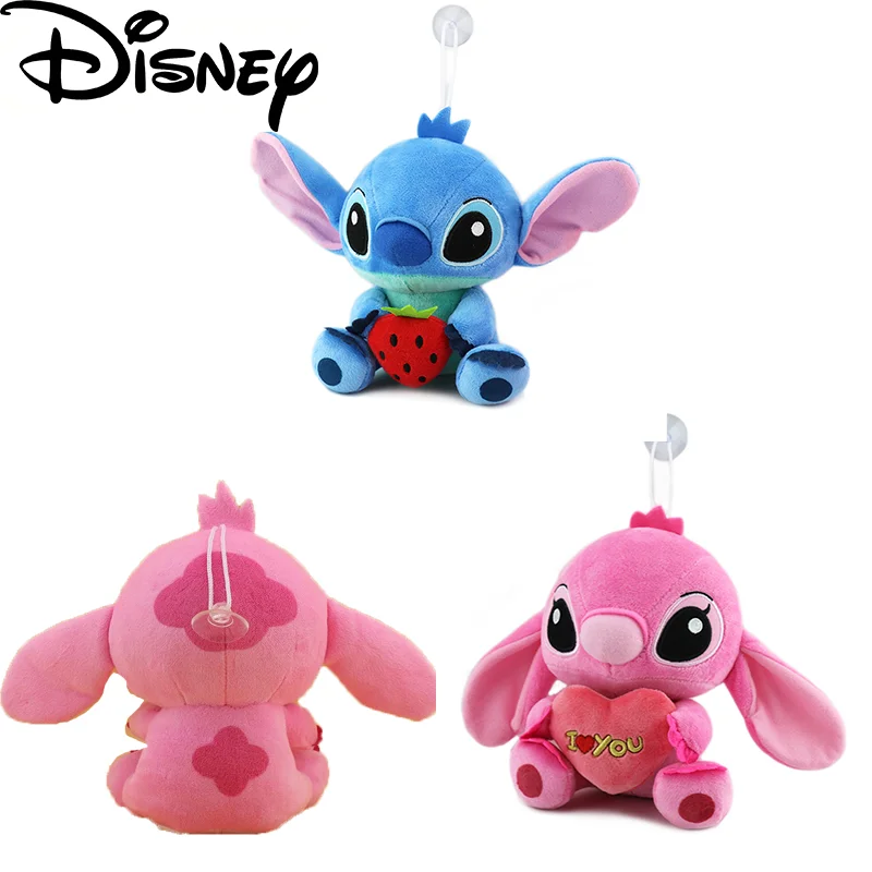 

kawaii Lilo & Stitch about 20cm Plush Toy Stitch Love Figure Disney Angel Pink Cute Rag Doll Couple Throw Pillow Creative Gift