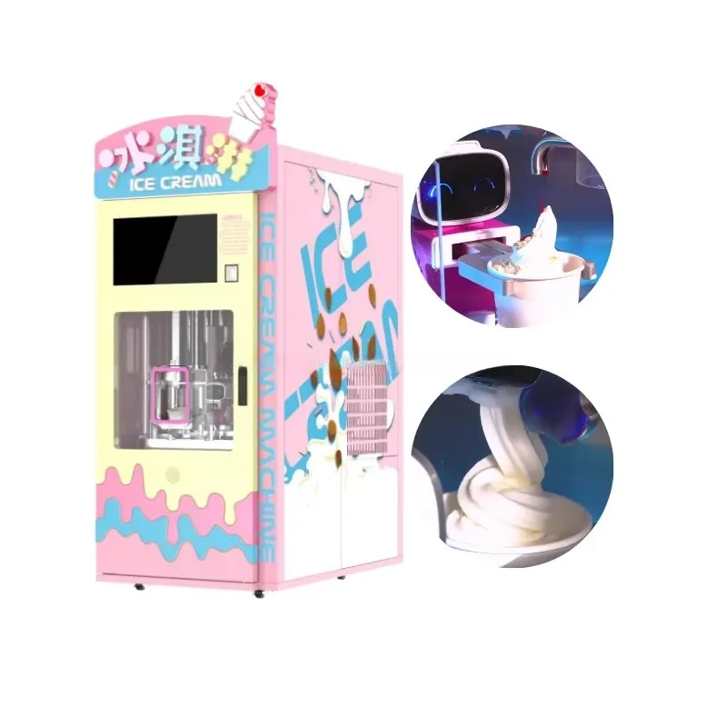 Flavor Soft Serve Ice Cream Machine with Touch Screen Commercial Frozen Yogurt Maker for Snack Bar Healthy /  Yogurt / Protein