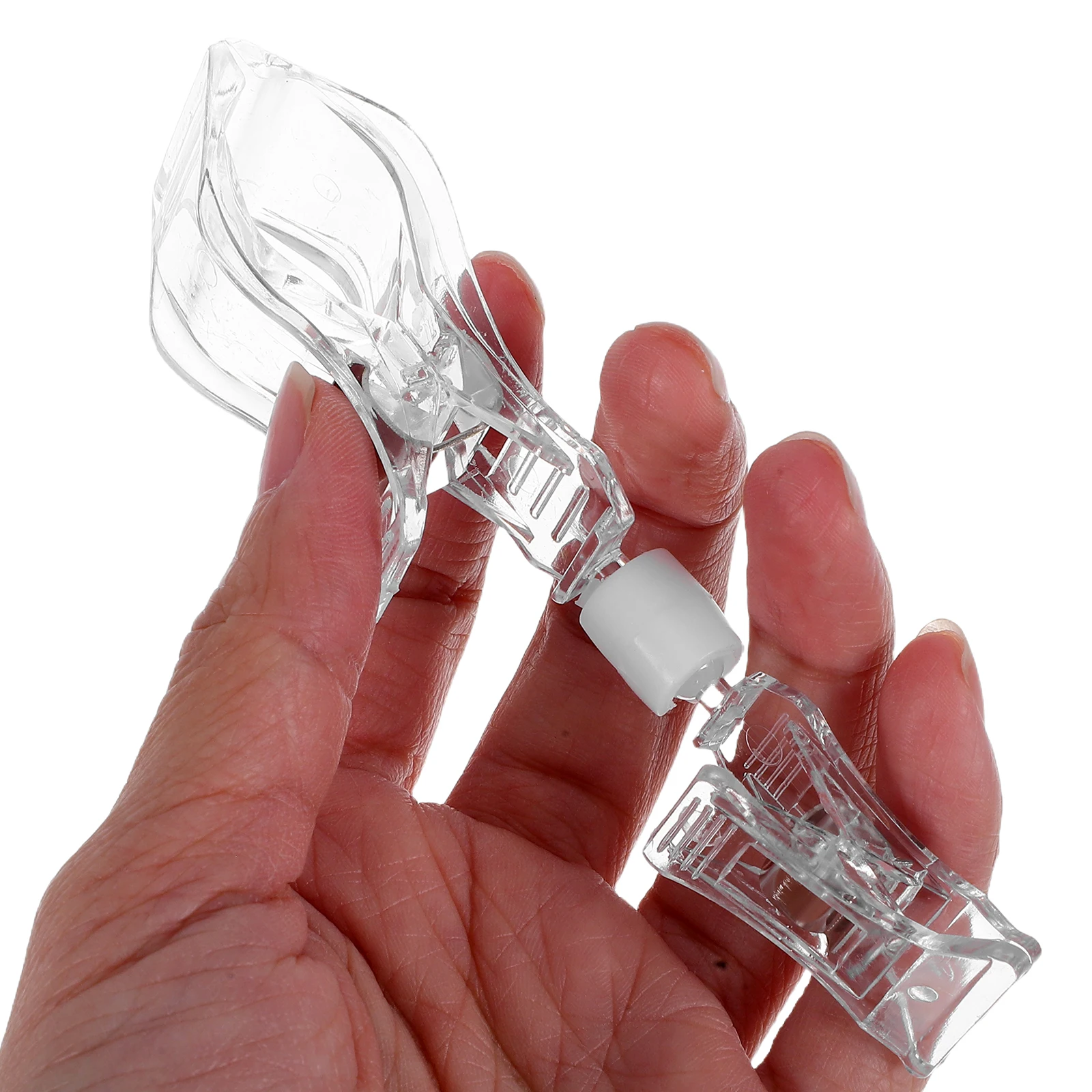 

10Pcs Clear Rotatable Sign Holders Plastic Double Sided Price Tag Clips Retail Store Display Label Clips Sign Holders